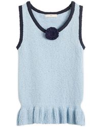 Kijun - Corsage Ruffle Knit Vest - Lyst