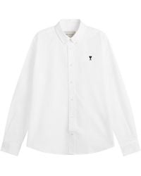 Ami Paris - Contrasted Adc Classic Shirt - Lyst