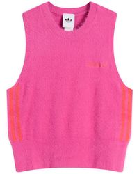 adidas - Fluffy Knitted Vest - Lyst