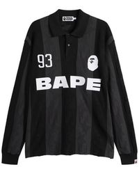 A Bathing Ape - Sta Stripe Long Sleeve Jersey - Lyst
