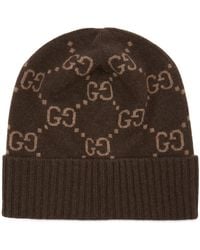 Gucci - Gg Logo Cashmere Beanie - Lyst