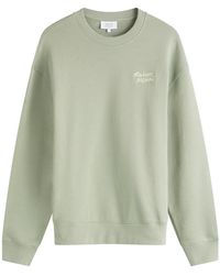 Maison Kitsuné - Handwriting Comfort Crew Sweatshirt - Lyst