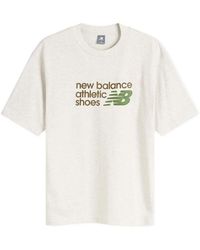 New Balance - Athletics Relaxed Premium Chest Logo T-Shirt - Lyst