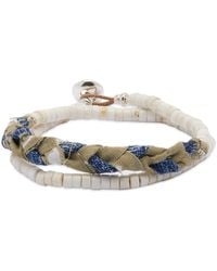 Mikia - Double Wrap Heishi Bracelet - Lyst