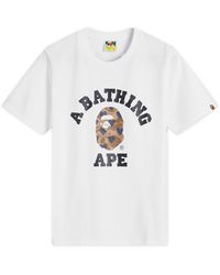 A Bathing Ape - I Love Bape College Tee - Lyst