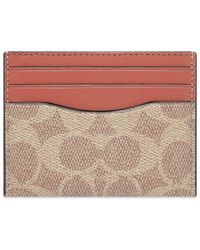 COACH - Signature Card Holder - Lyst