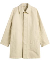 AURALEE - Garment-Dyed Cotton Heavy Twill Short Coat - Lyst