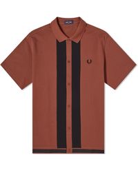 Fred Perry - Panel Polo Shirt - Lyst