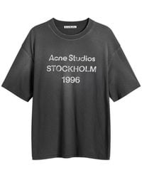 Acne Studios - Logo Cotton T-shirt - Lyst