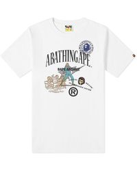 A Bathing Ape - Archive Bape Multi Logo T-Shirt - Lyst