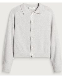 DUNST - Collared Knit Cardigan - Lyst
