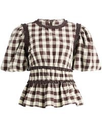 Damson Madder - Everly Ruffle Blouse - Lyst
