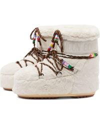 Moon Boot - Icon Low Faux Fur Boots - Lyst