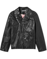 Acne Studios - Liker Distressed Nappa Leather Jacket - Lyst