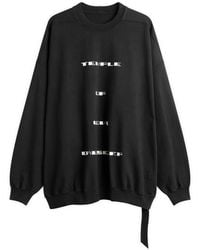 Rick Owens - Temple Of Love Hun Crewneck Sweater - Lyst