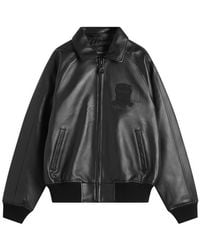 Avirex - Icon Leather Jacket - Lyst