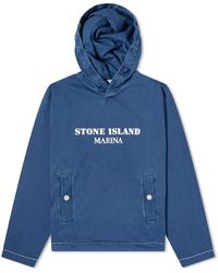 Stone Island - Marina Logo Hoodie - Lyst