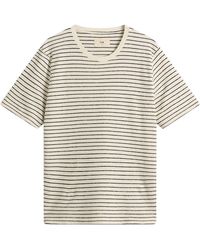 Folk - Textured Stripe T-Shirt - Lyst