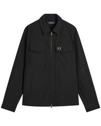 Fred Perry - Zip Through Overshirt - Lyst