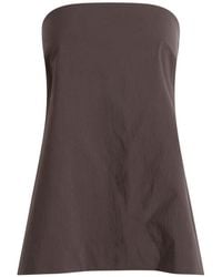 St. Agni - Strapless Rouleau Tie Top - Lyst