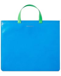 Comme des Garçons Comme Des Garcons Super Fluro Leather Tote Bag - Blue
