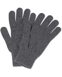 Sunspel Recycled Cashmere Glove - Gray