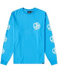 by Parra Long Sleeve Circle Tweak Logo T-shirt - Blue