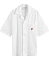 CASABLANCA - Monogram Towelling Short Sleeve Shirt - Lyst
