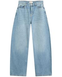 Stel - Wide Barrow Leg Denim Jeans - Lyst