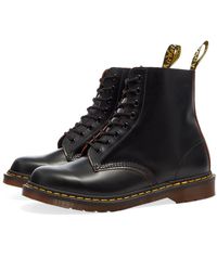 dr martens 1460 vintage black quilon
