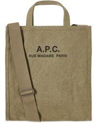 A.P.C. - Recuperation Heavy Canvas Tote Bag - Lyst