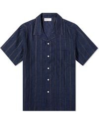 Universal Works - Linen Stripe Road Shirt - Lyst