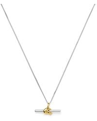 Missoma - X Lucy Williams T-Bar Knot Pendant Necklace - Lyst