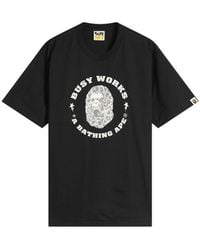A Bathing Ape - Wild Leopard Busy Works Sta T-Shirt - Lyst