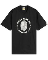 A Bathing Ape - Wild Leopard Busy Works Sta T-Shirt - Lyst