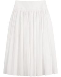 Rohe - Rohe Pleated Cotton Muslin Skirt - Lyst