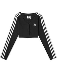 adidas - Long Sleeve Button Up Top - Lyst