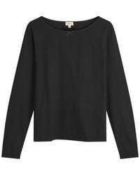 DONNI. - Jersey Bow Long Sleeve Top - Lyst