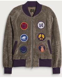 Needles - Souvenir Knit Bomber Jacket - Lyst