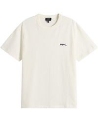 A.P.C. - Rue Madame Logo T-Shirt - Lyst