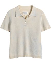 Maison Margiela - Stamped Cotton Polo - Lyst