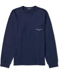 Comme des Garçons - Long Sleeve Pocket Logo T-Shirt - Lyst