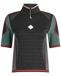 CASABLANCA - Seamless Half Zip Top - Lyst