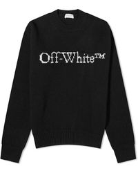 Off-White c/o Virgil Abloh - Off- Logo Crew Knit - Lyst