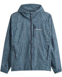 Montbell - Wind Blast Print Hooded Jacket - Lyst