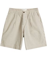 Universal Works - Derby Stripe Pleated Track Short - Lyst