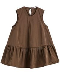 Cecilie Bahnsen - Asta Recycled Taffeta Top - Lyst