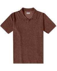 Universal Works - Terry Fleece Vacation Polo Shirt - Lyst