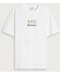 Barbour - X A.P.C. Logo T-Shirt - Lyst