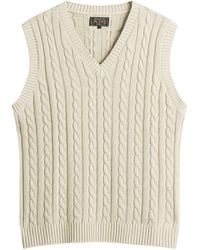 Beams Plus - Cable Knit Vest - Lyst